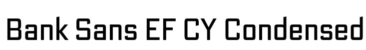 Bank Sans EF CY Condensed