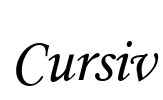 Cursiv