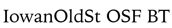 IowanOldSt OSF BT Font Image