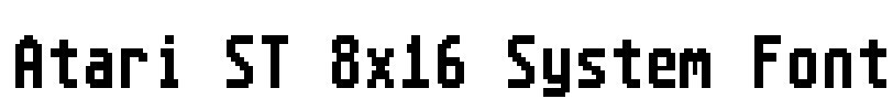 Atari ST 8x16 System Font