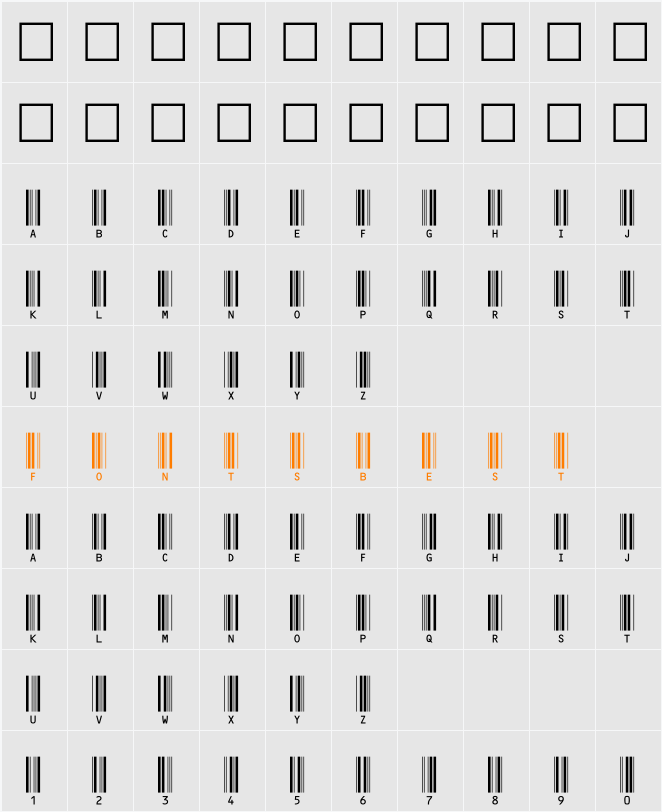 C39HrP36DmTt Character Map