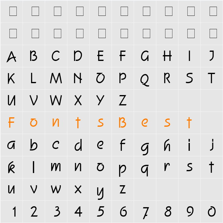 Aduren Character Map