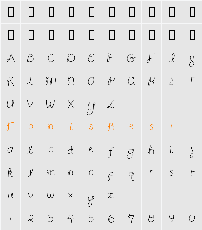 CK Pretty Character Map