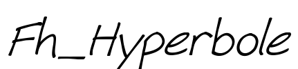 Fh_Hyperbole Font Image