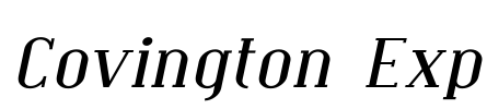 Covington Exp Font Image