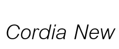 Cordia New Font Image