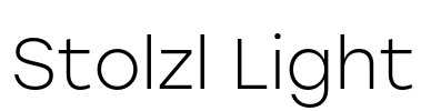 Stolzl Light Font Image