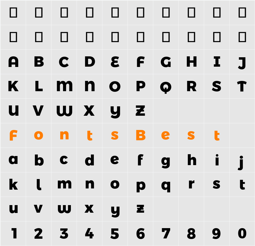 Montserrat Alternates ExtraBold Character Map