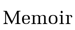 Memoir Font Image