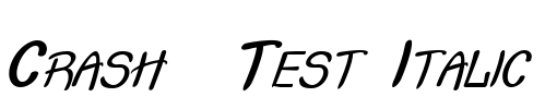 Crash  Test Italic