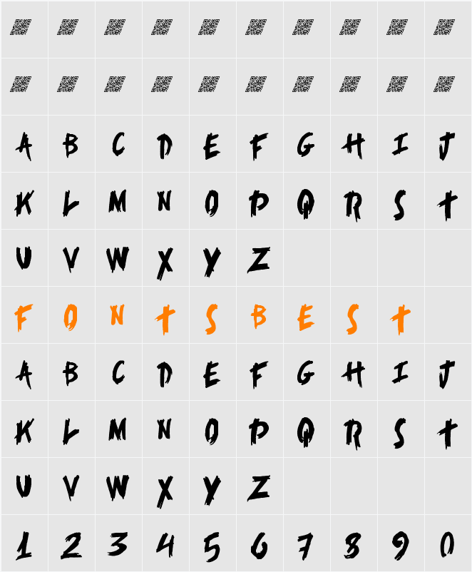 AlertNotice Character Map