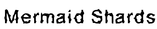 Mermaid Shards Font Image