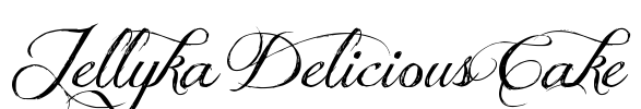 Jellyka Delicious Cake Font Image