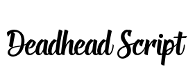 Deadhead Script Font Image