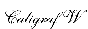 Caligraf W Font Image