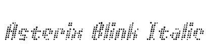 Asterix Blink Italic Font Image