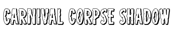 Carnival Corpse Shadow Font Image