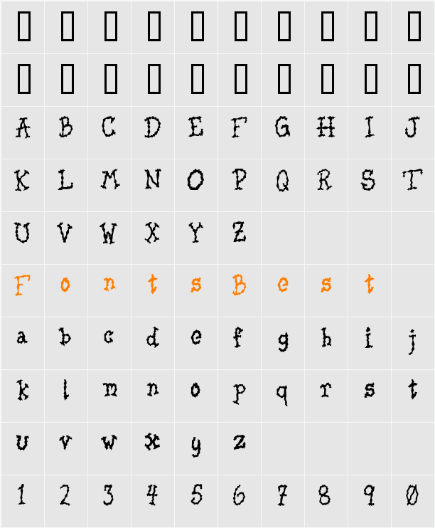 JI-Hamper Character Map