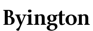 Byington Font Image