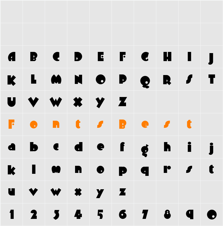 Arbuckle Remix NF Character Map