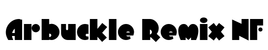 Arbuckle Remix NF Font Image