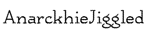 AnarckhieJiggled Font Image