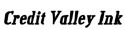 Credit Valley Ink Font Image