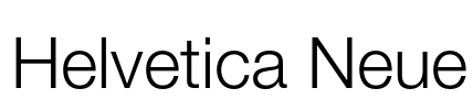 Helvetica Neue