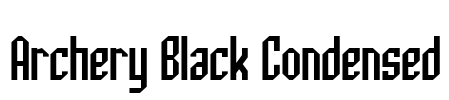 Archery Black Condensed Font Image