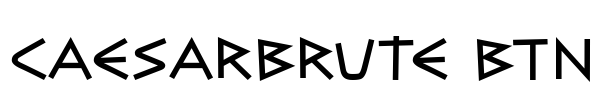 CaesarBrute BTN Font Image