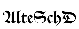 AlteSchD Font Image