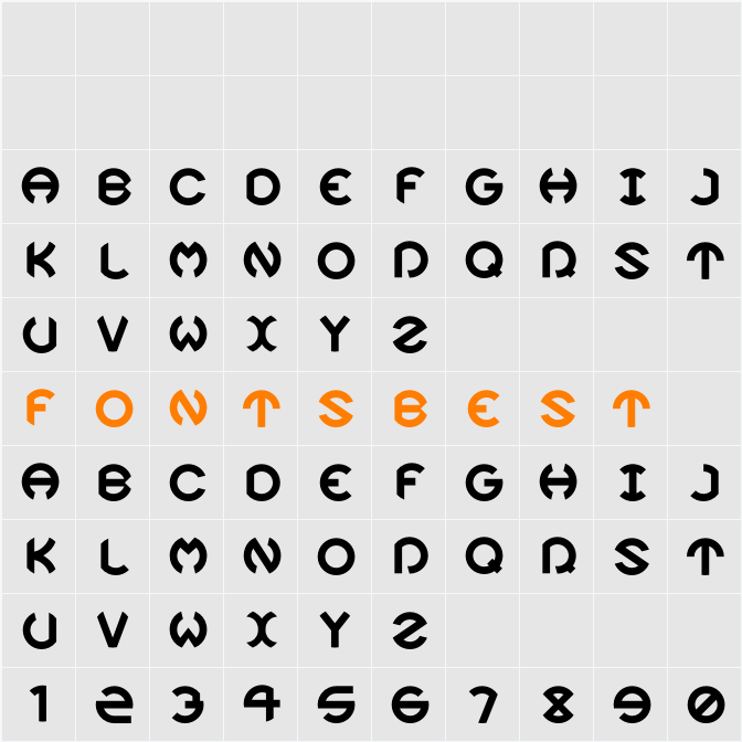 Okruglizm Character Map