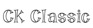 CK Classic Font Image