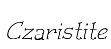 Czaristite Font Image