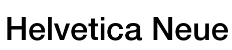 Helvetica Neue