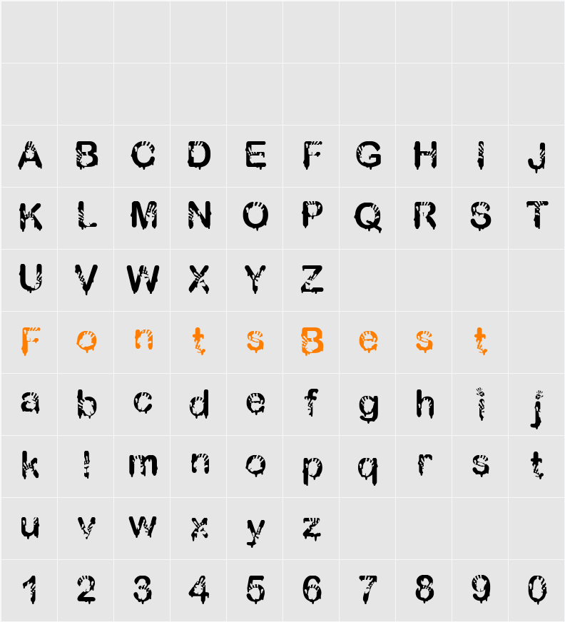 CBX-Fingerpaint Character Map