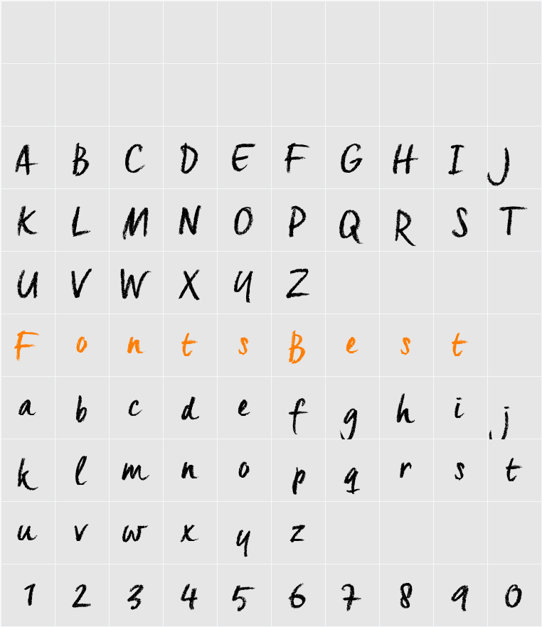 Creta_TRIAL Character Map