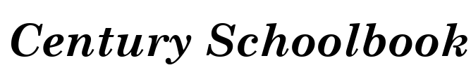 Century Schoolbook Font Image