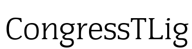 CongressTLig Font Image