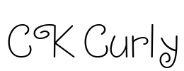 CK Curly Font Image