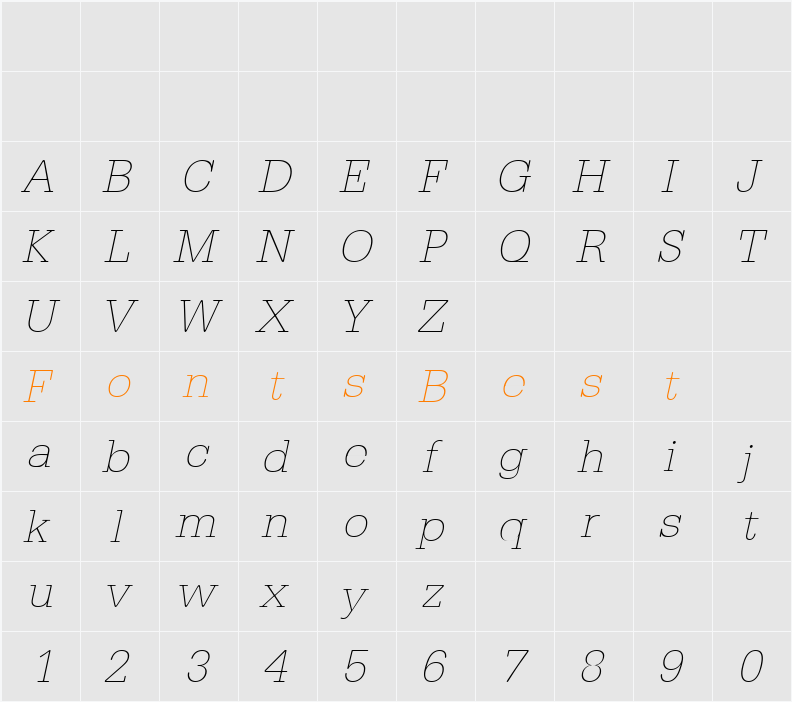 AstridBeckerXlight Character Map