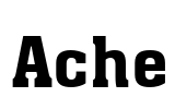 Ache Font Image