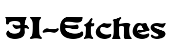 JI-Etches Font Image