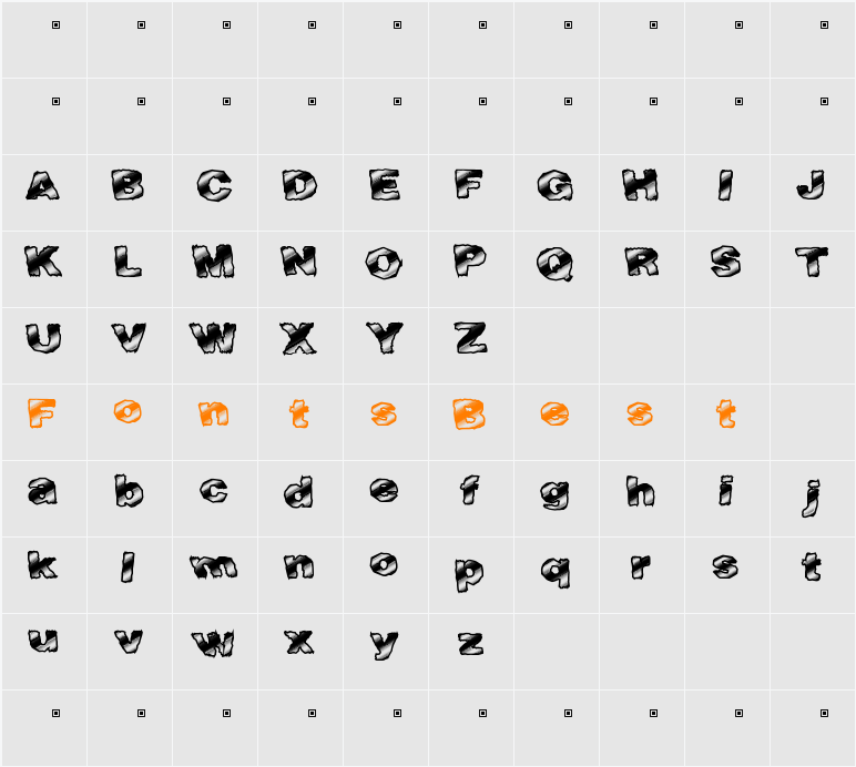 FastTime Character Map