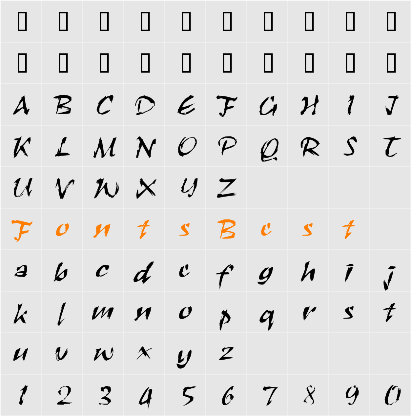 JI-Formes Character Map