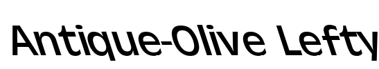 Antique-Olive Lefty Font Image