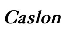 Caslon Font Image