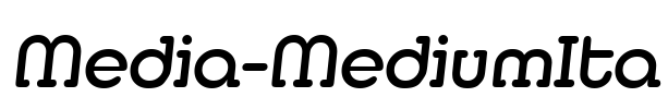 Media-MediumIta Font Image