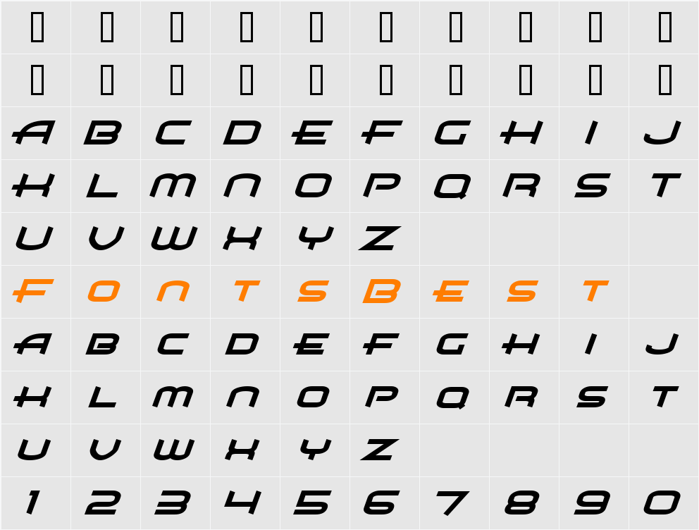 Air Flow BTN Hv Character Map