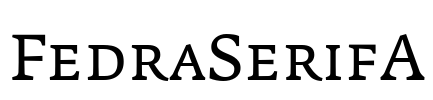 FedraSerifA Font Image